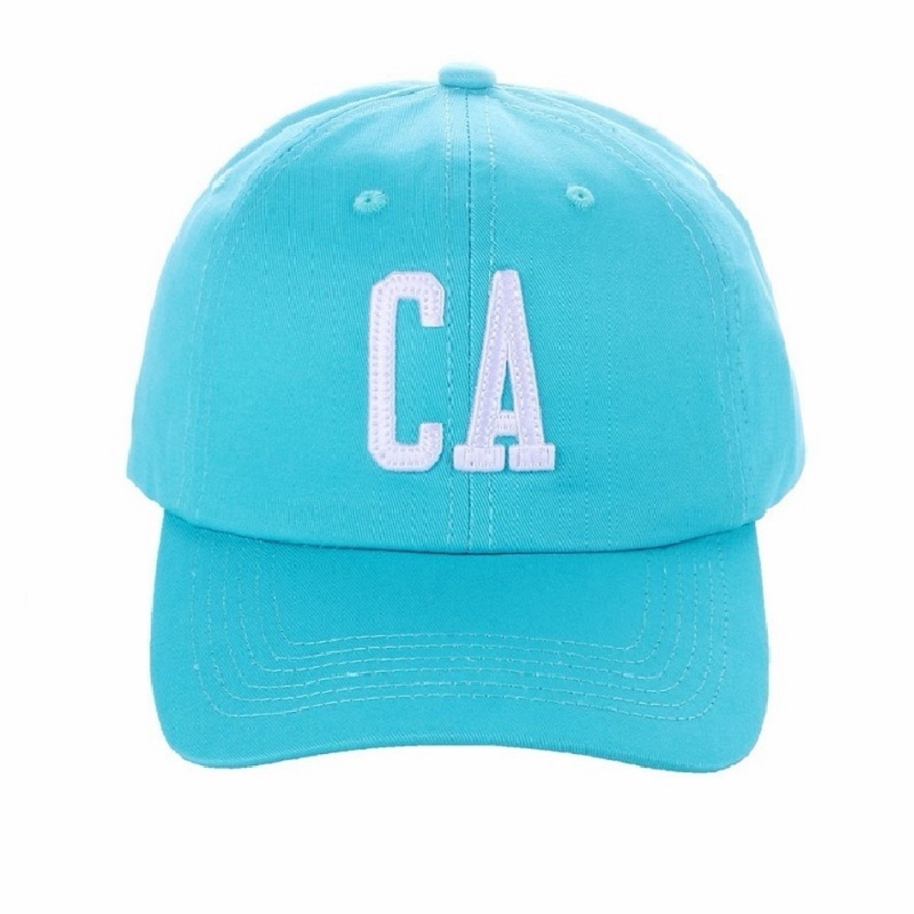 California Embroidered Cotton Baseball Cap - Mint